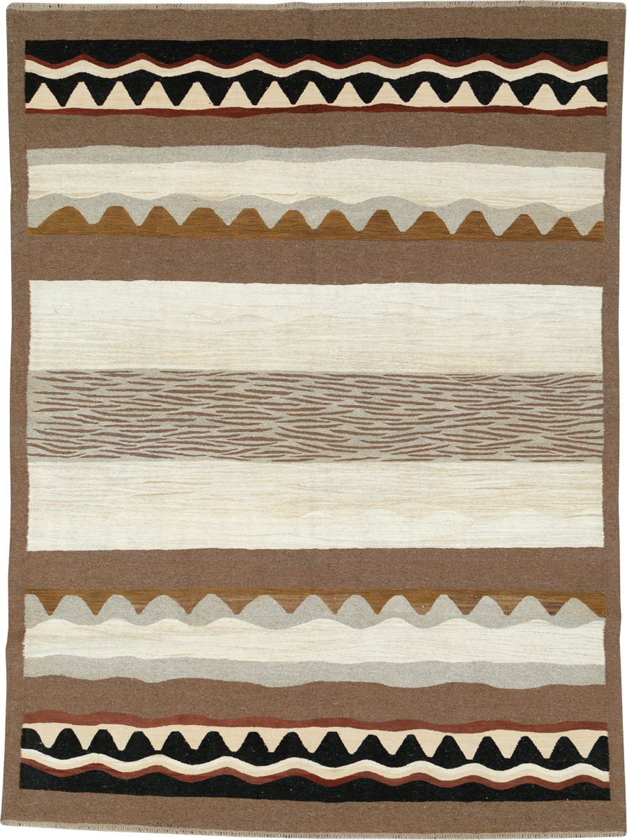 Modern Turkish Flatweave, No.27166 - Gss