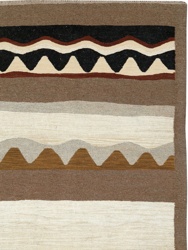 Modern Turkish Flatweave, No.27166 - Gss