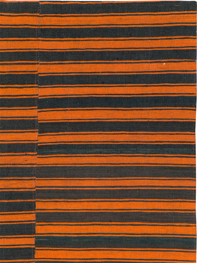 Vintage Turkish Flatweave Kilim Accent Rug, No.27175 - Gss