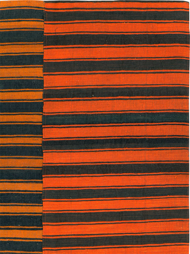 Vintage Turkish Flatweave Kilim Accent Rug, No.27175 - Gss