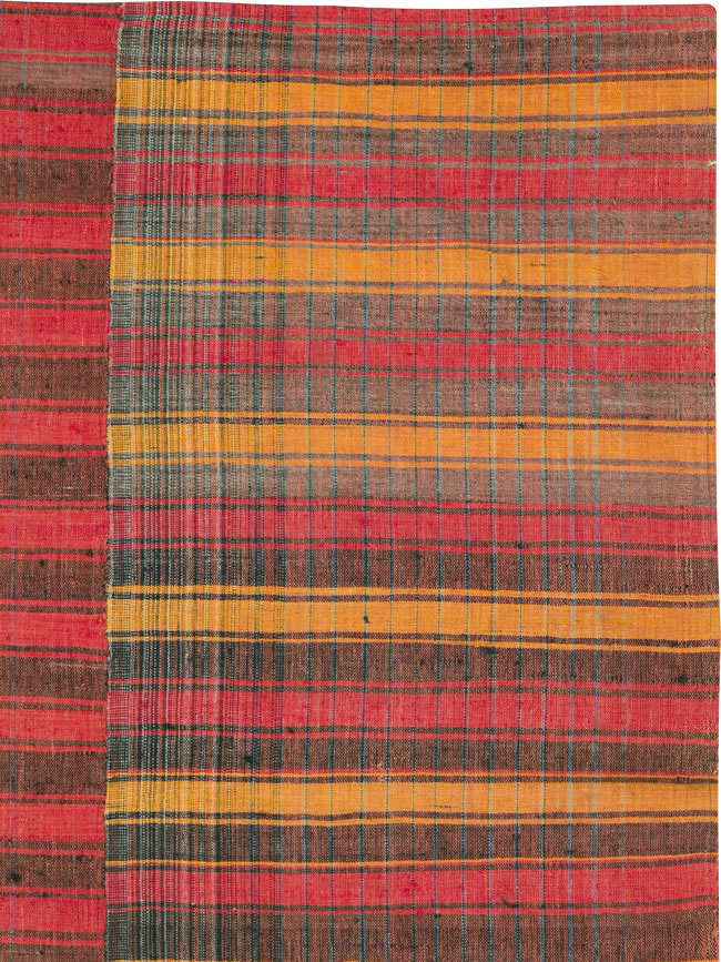 Vintage Turkish Flatweave Kilim Accent Rug, No.27177 - Gss