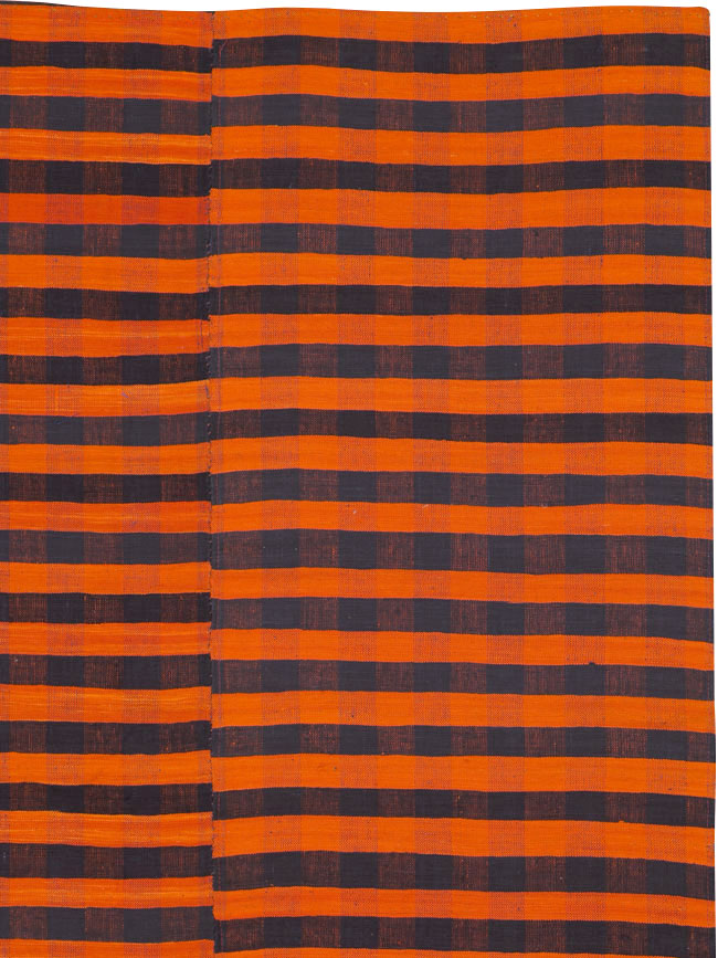 Vintage Turkish Flatweave Kilim Accent Rug, No.27179 - Gss