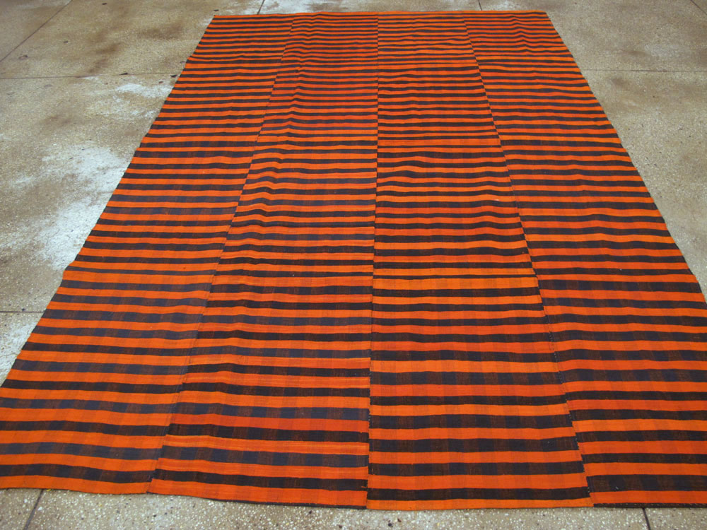 Vintage Turkish Flatweave Kilim Accent Rug, No.27179 - Gss