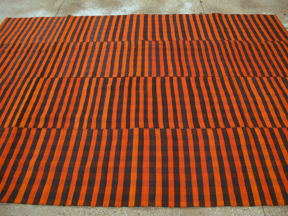 Vintage Turkish Flatweave Kilim Accent Rug, No.27179 - Gss