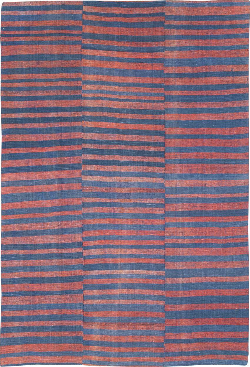 Vintage Turkish Flatweave Kilim Accent Carpet, No.27184 - Gss