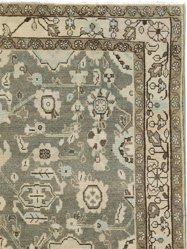 Vintage Persian Malayer Accent Rug, No.27189 - Gss