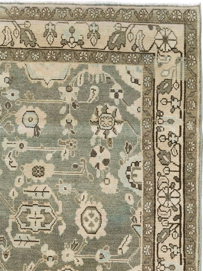 Vintage Persian Malayer Accent Rug, No.27189 - Gss