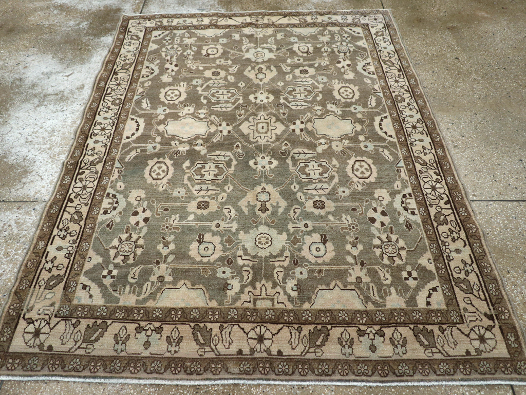 Vintage Persian Malayer Accent Rug, No.27189 - Gss