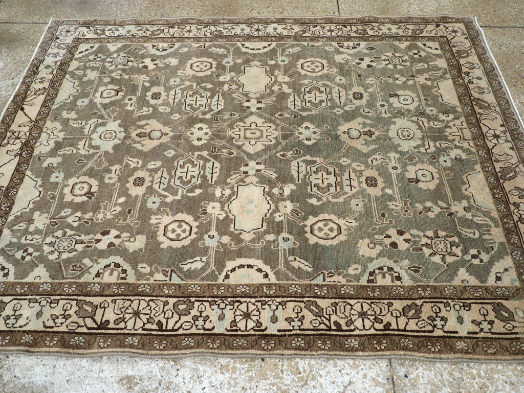 Vintage Persian Malayer Accent Rug, No.27189 - Gss