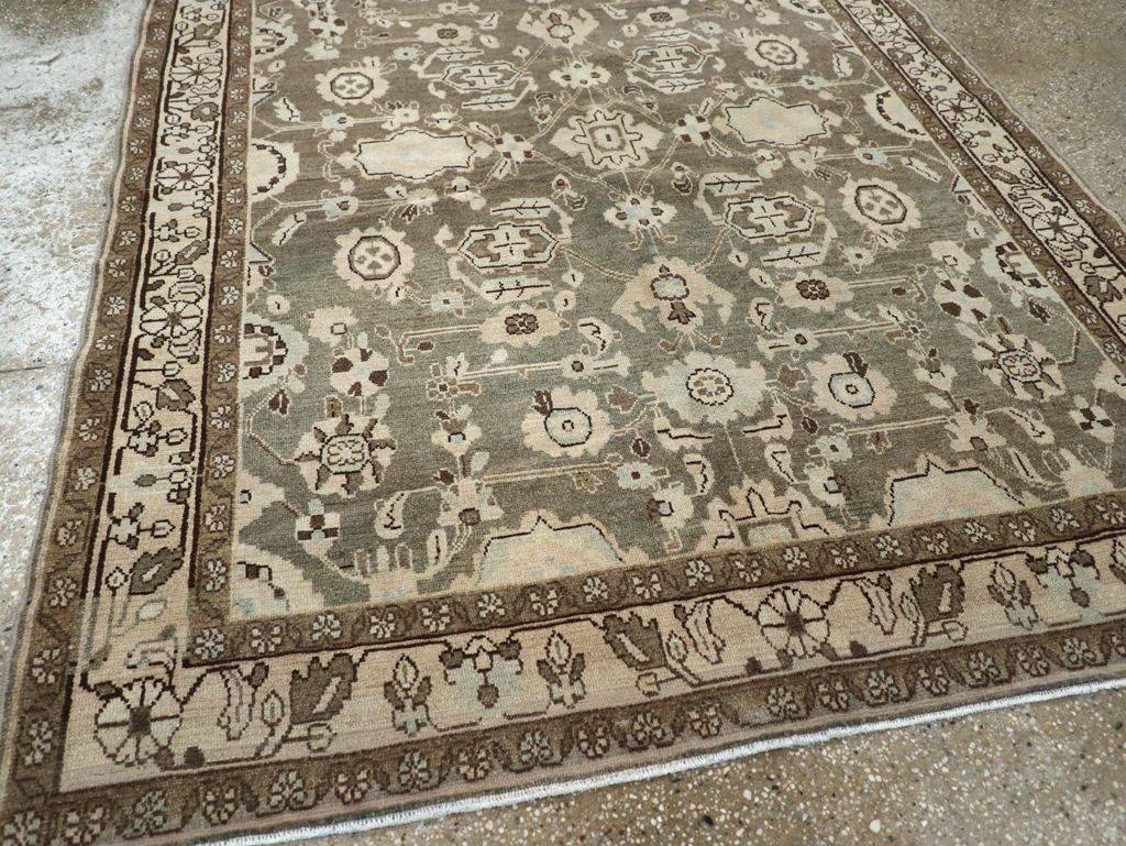 Vintage Persian Malayer Accent Rug, No.27189 - Gss