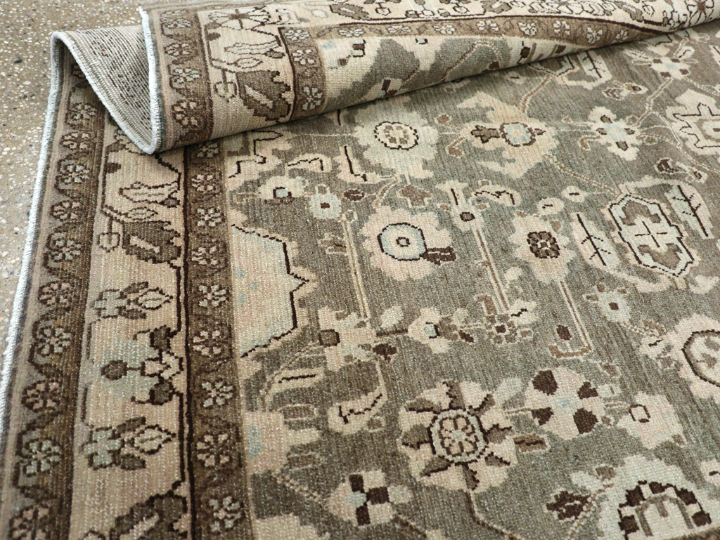 Vintage Persian Malayer Accent Rug, No.27189 - Gss