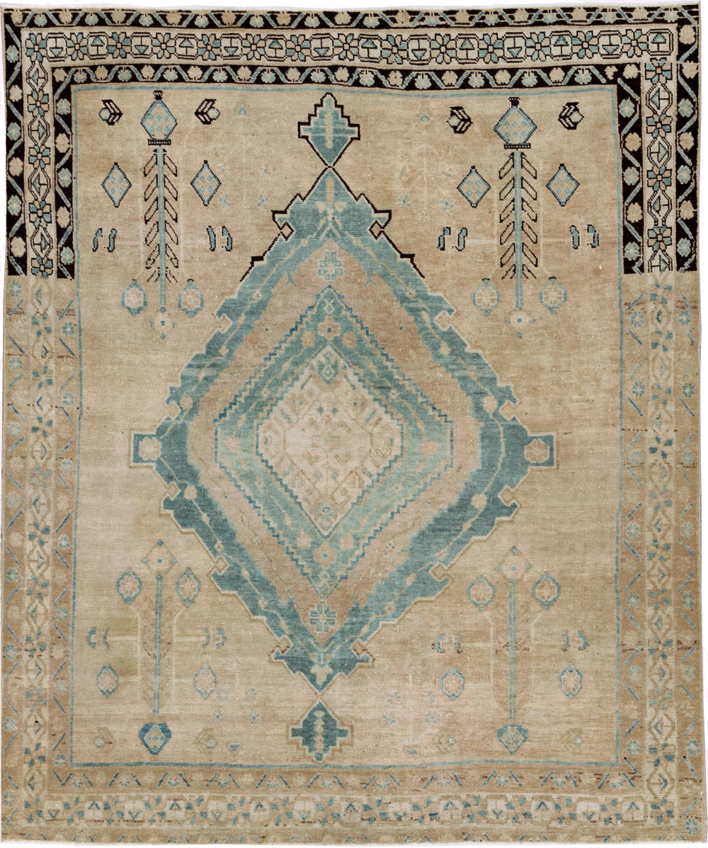 Vintage Persian Afshar Accent Rug, No.27192 - Gss
