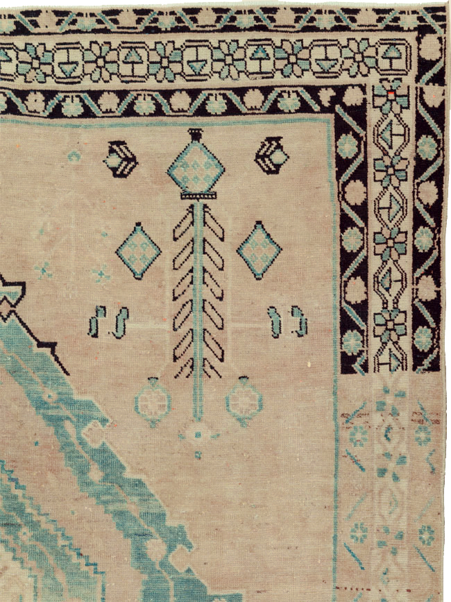 Vintage Persian Afshar Accent Rug, No.27192 - Gss