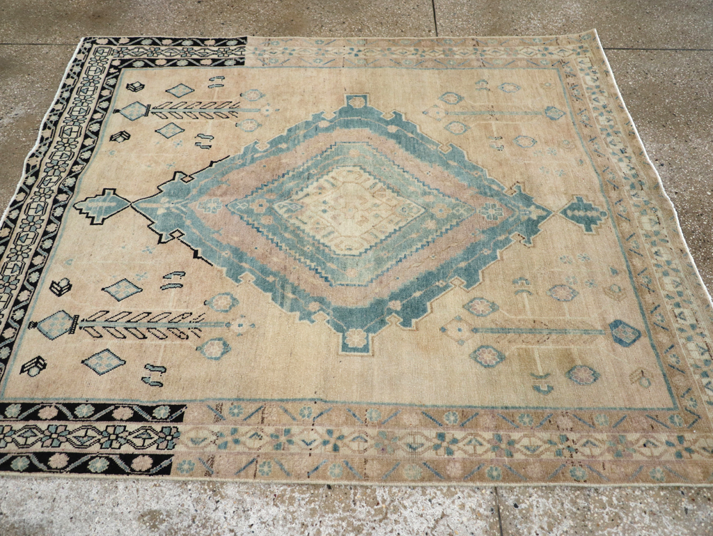 Vintage Persian Afshar Accent Rug, No.27192 - Gss