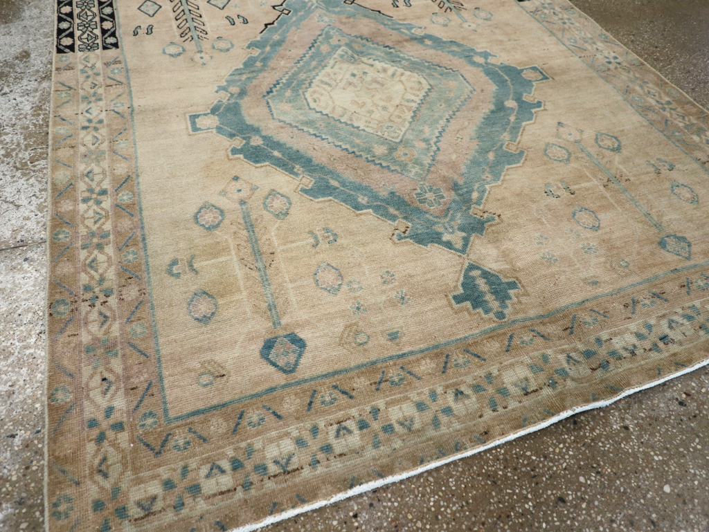 Vintage Persian Afshar Accent Rug, No.27192 - Gss