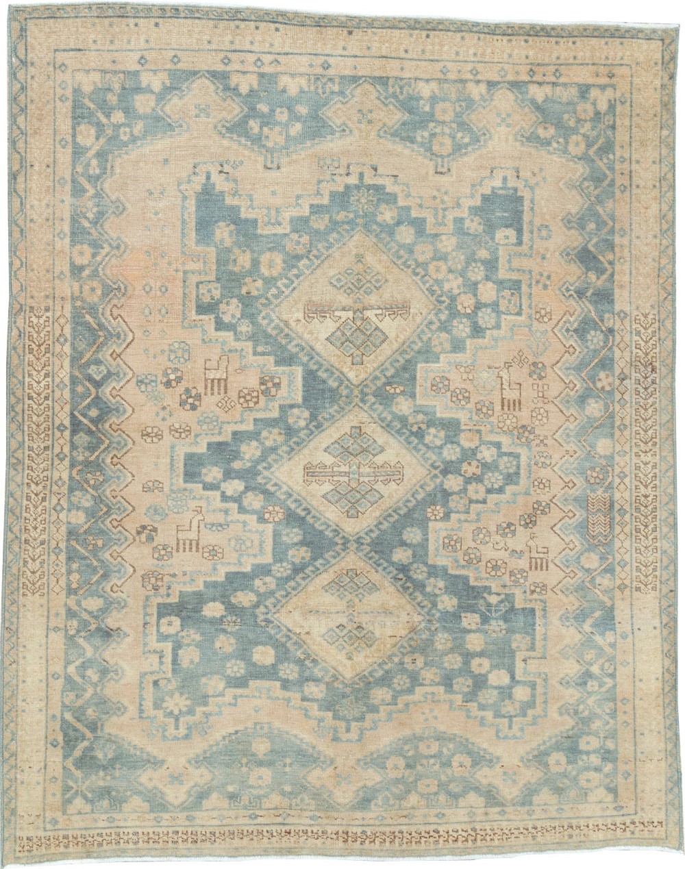 Vintage Persian Afshar Accent Rug, No.27194 - Gss