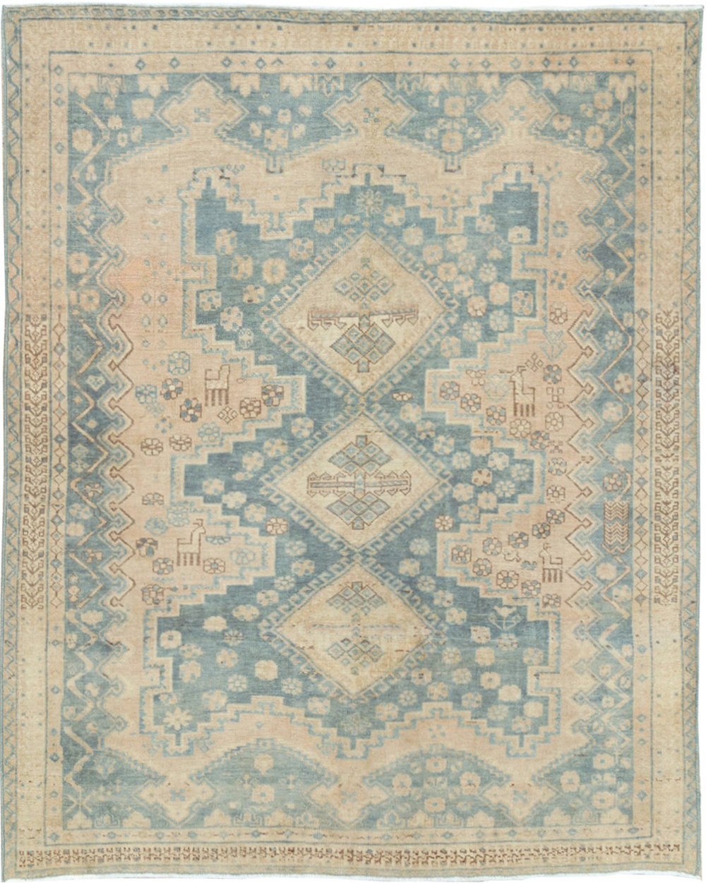 Vintage Persian Afshar Accent Rug, No.27194 - Gss