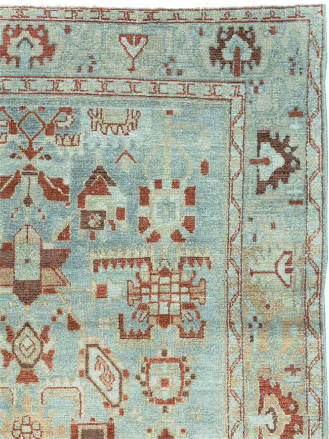 Vintage Persian Malayer Accent Rug, No.27201 - Gss