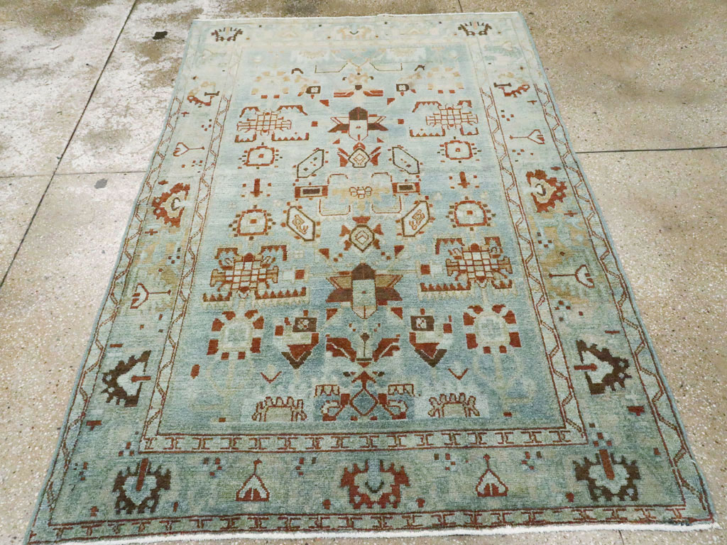 Vintage Persian Malayer Accent Rug, No.27201 - Gss