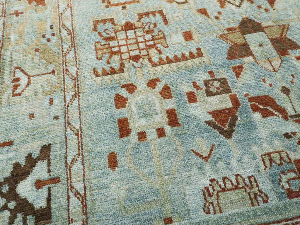 Vintage Persian Malayer Accent Rug, No.27201 - Gss