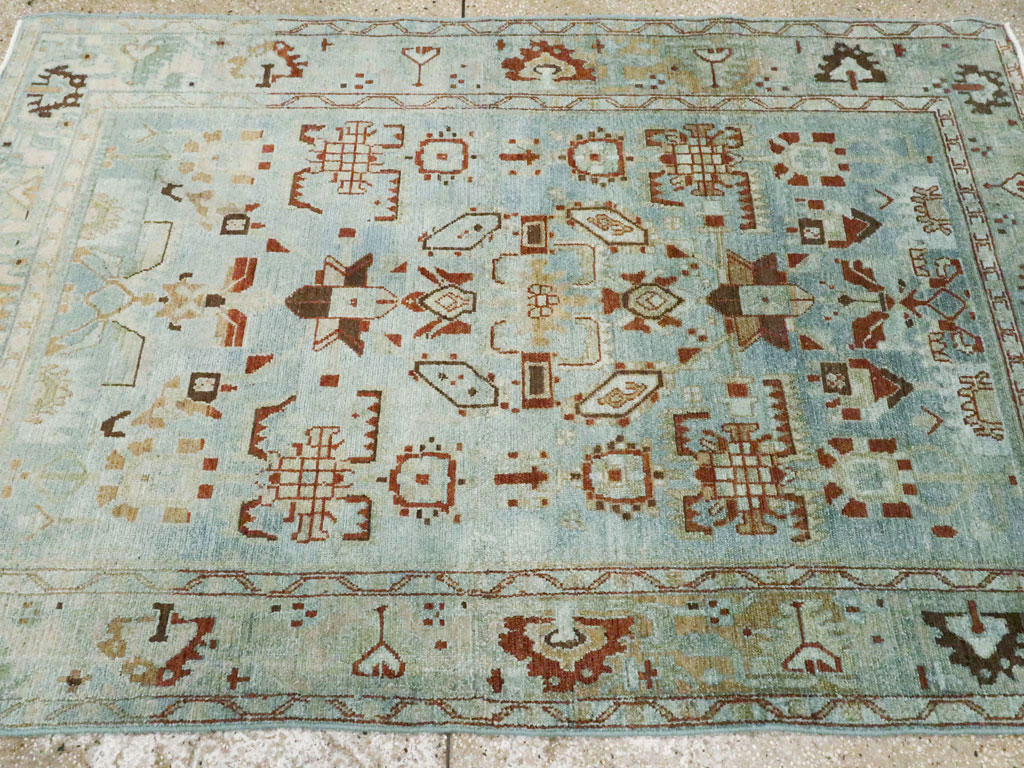 Vintage Persian Malayer Accent Rug, No.27201 - Gss