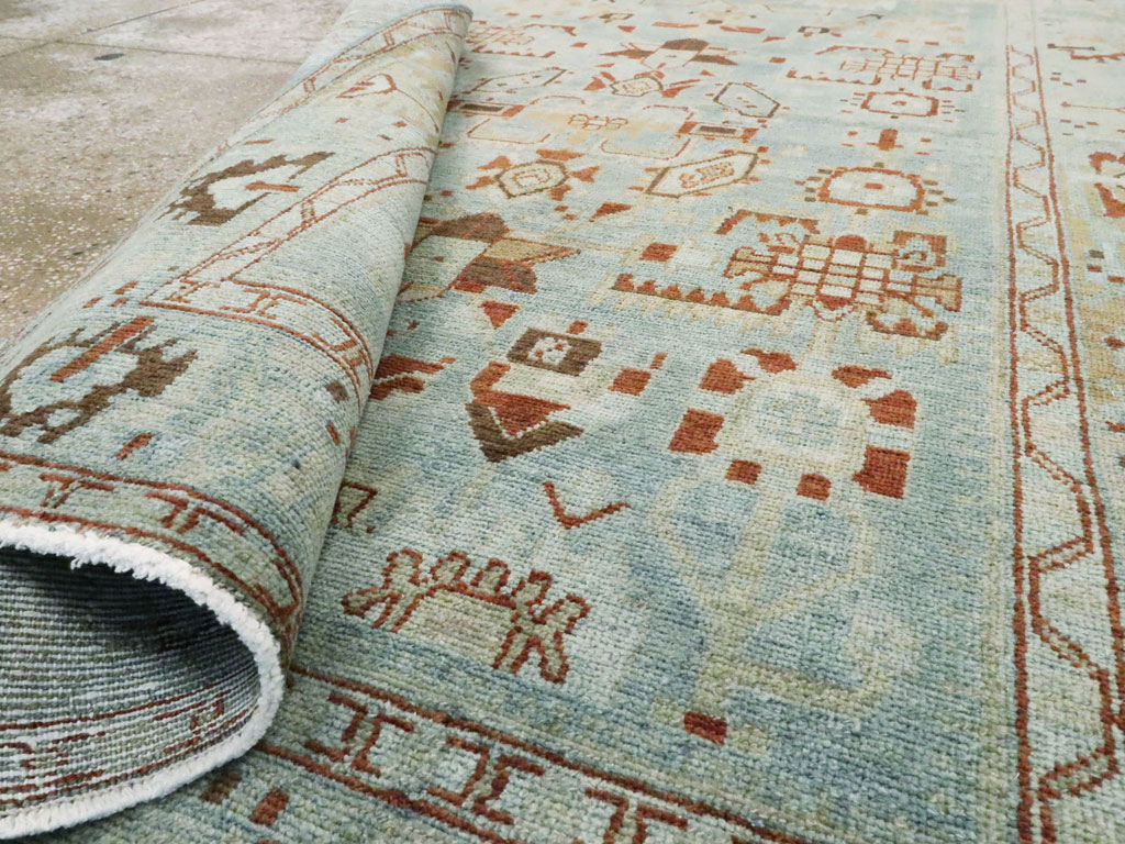 Vintage Persian Malayer Accent Rug, No.27201 - Gss