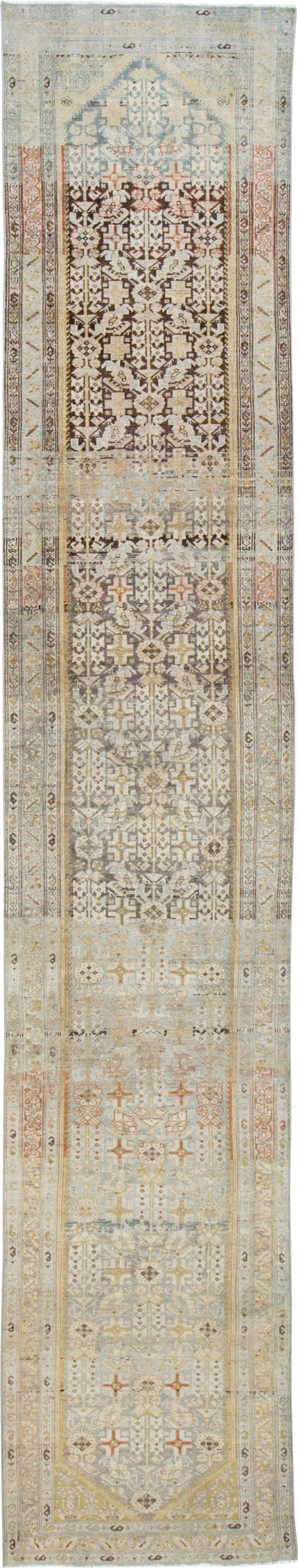 Antique Persian Malayer Long Runner, No.27202 - Gss