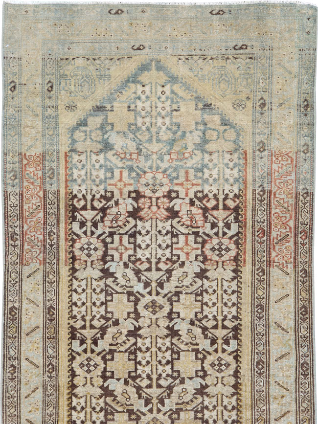 Antique Persian Malayer Long Runner, No.27202 - Gss
