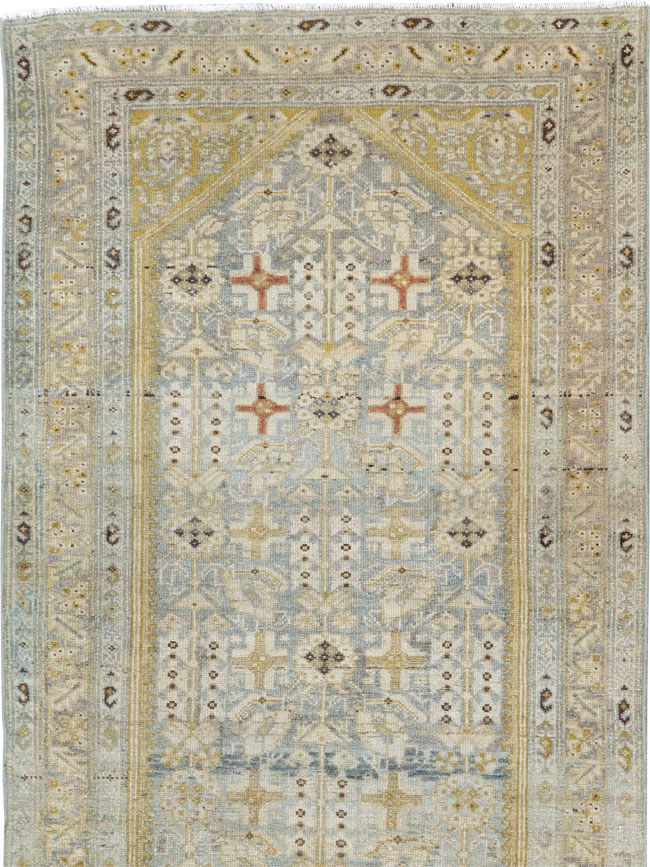 Antique Persian Malayer Long Runner, No.27202 - Gss
