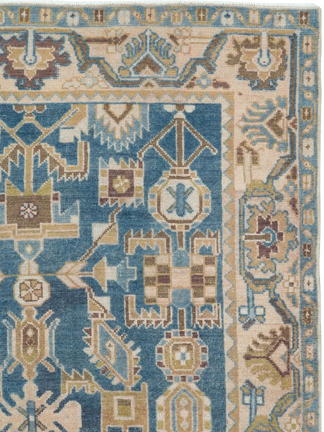 Vintage Persian Malayer Accent Rug, No.27208 - Gss