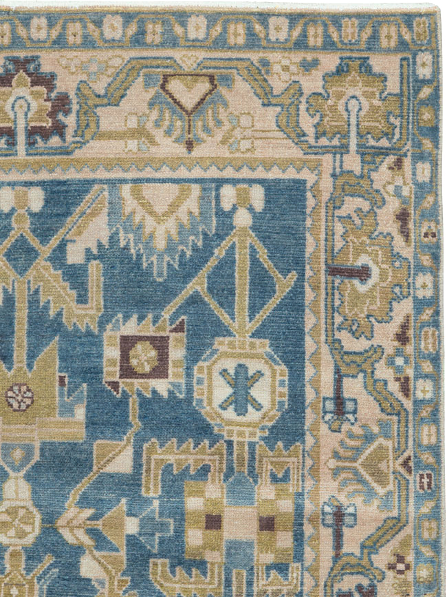 Vintage Persian Malayer Accent Rug, No.27208 - Gss