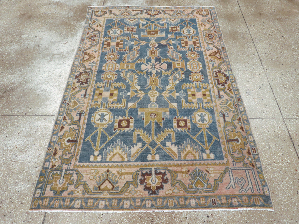 Vintage Persian Malayer Accent Rug, No.27208 - Gss