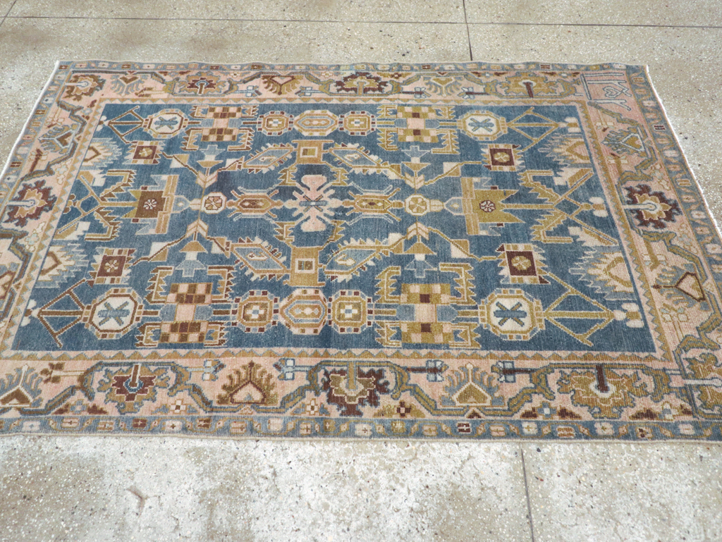 Vintage Persian Malayer Accent Rug, No.27208 - Gss