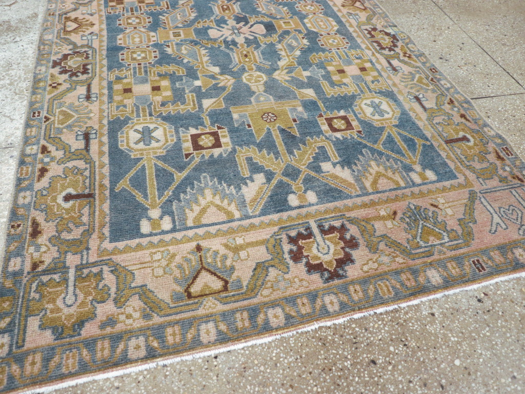 Vintage Persian Malayer Accent Rug, No.27208 - Gss