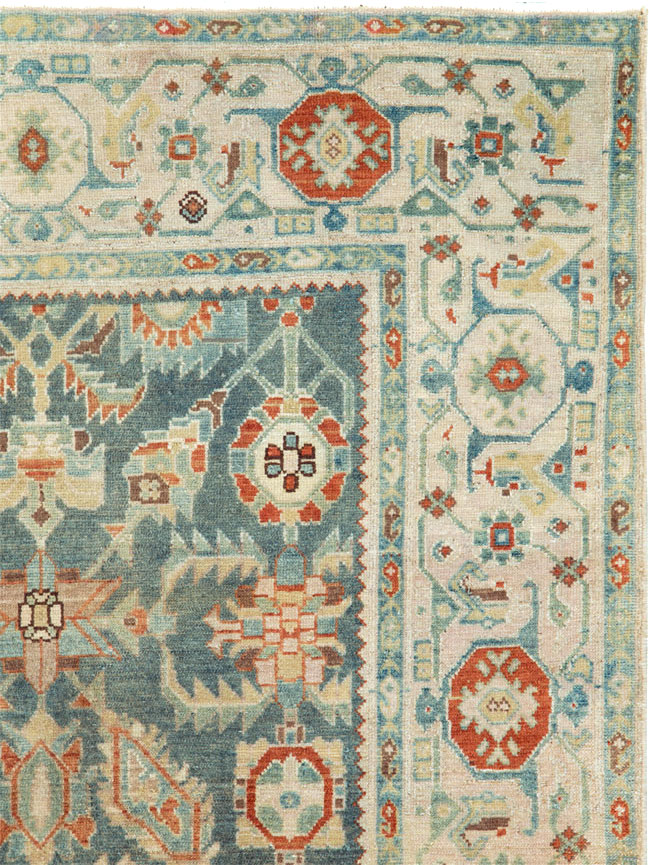 Vintage Persian Malayer Accent Rug, No.27222 - Gss