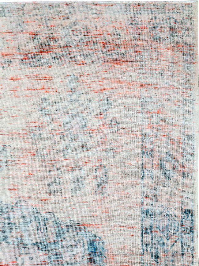 Vintage Persian Afshar Distressed Rug, No.27243 - Gss