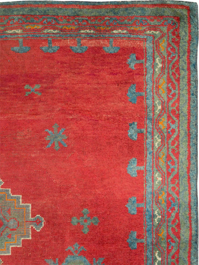 Antique Oushak Gallery Carpet, No.27244 - Gss