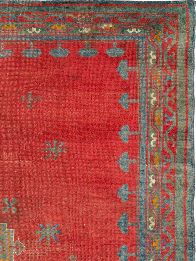 Antique Oushak Gallery Carpet, No.27244 - Gss