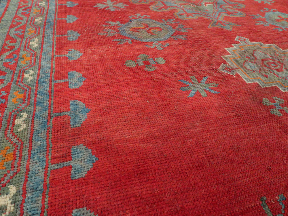 Antique Oushak Gallery Carpet, No.27244 - Gss
