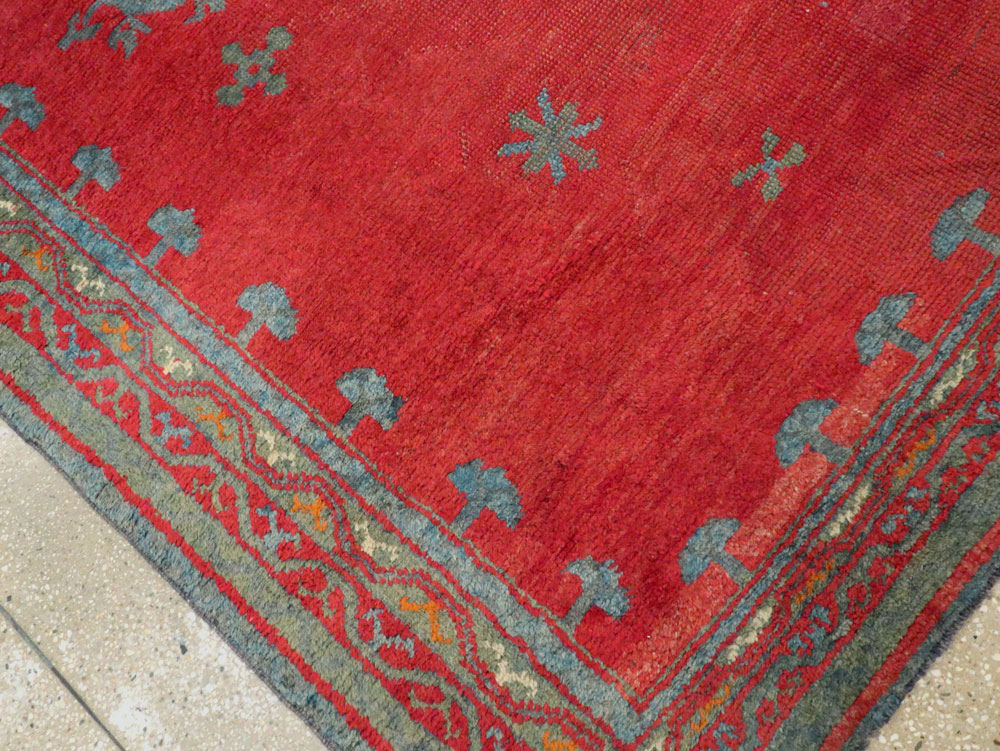 Antique Oushak Gallery Carpet, No.27244 - Gss