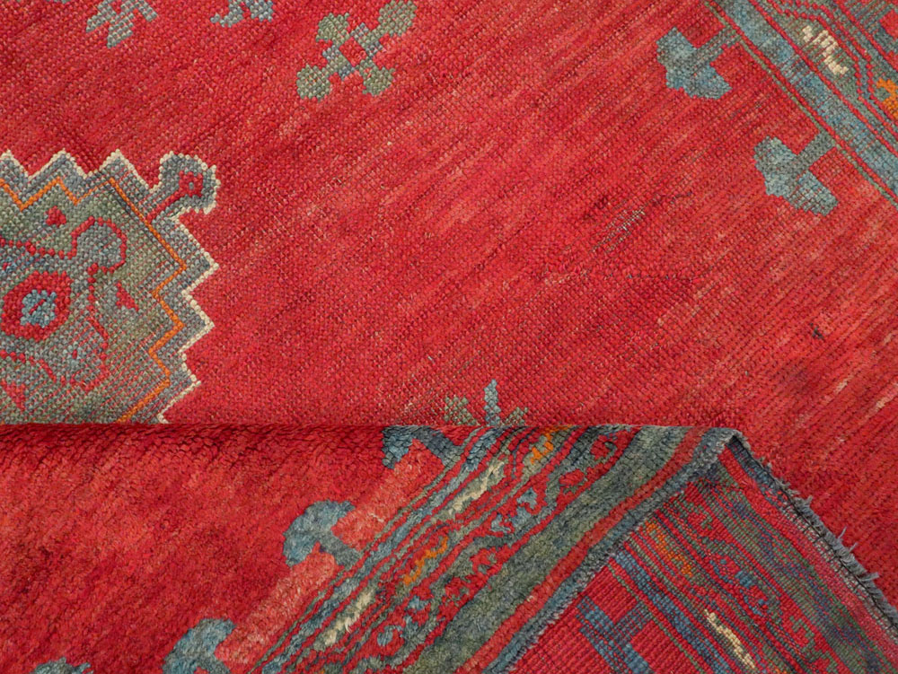 Antique Oushak Gallery Carpet, No.27244 - Gss