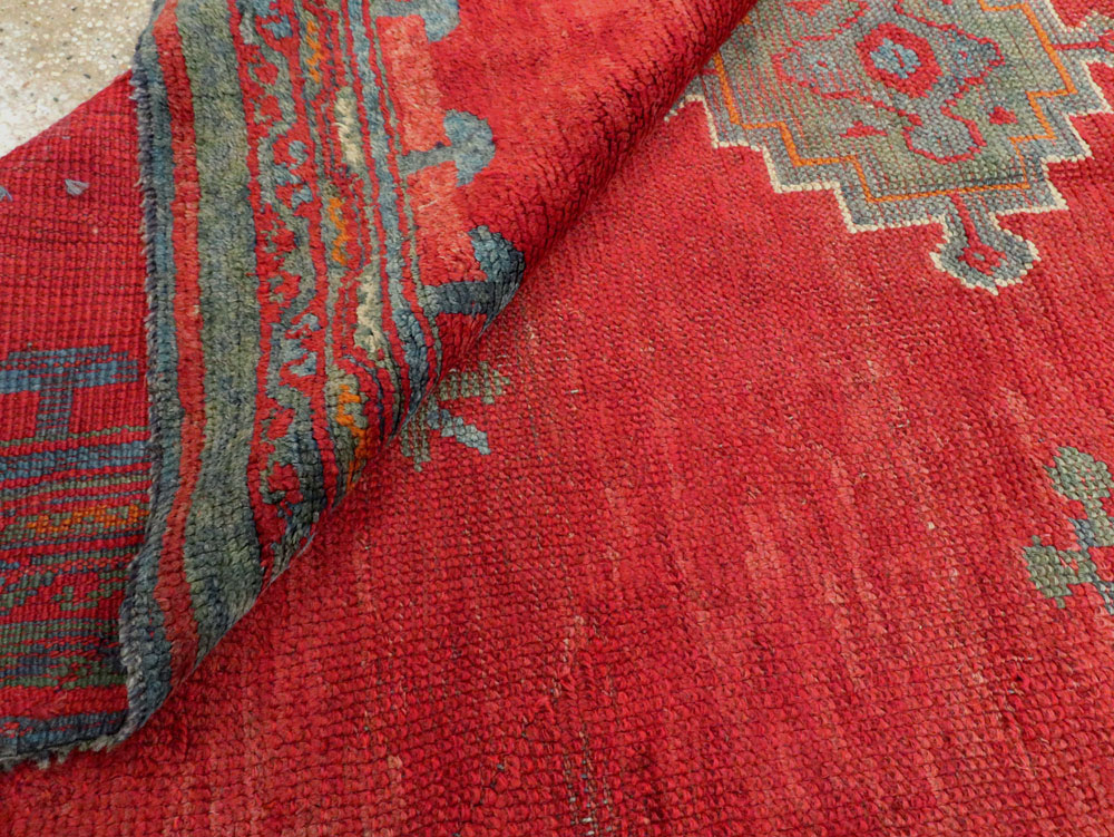 Antique Oushak Gallery Carpet, No.27244 - Gss