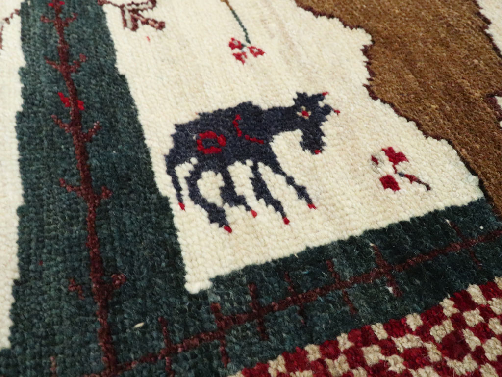Vintage Anatolian Pictorial Rug, No.27250 - Gss