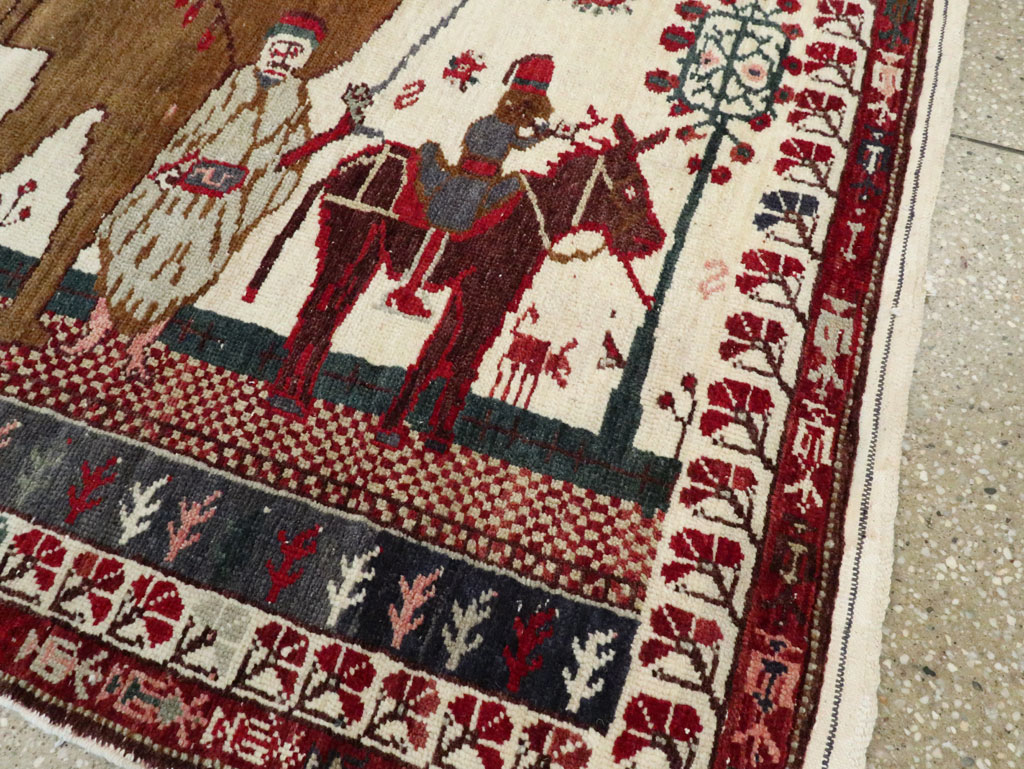 Vintage Anatolian Pictorial Rug, No.27250 - Gss