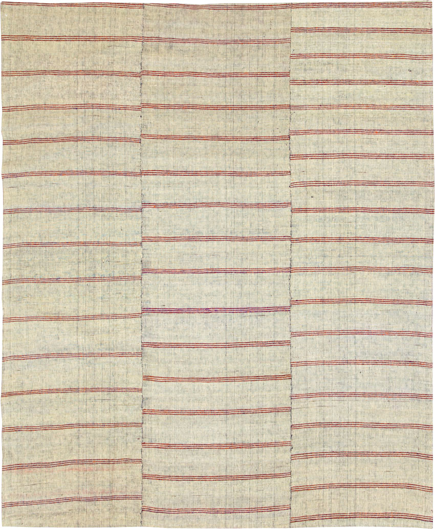 Vintage Turkish Flatweave Kilim Accent Rug, No.27264 - Gss