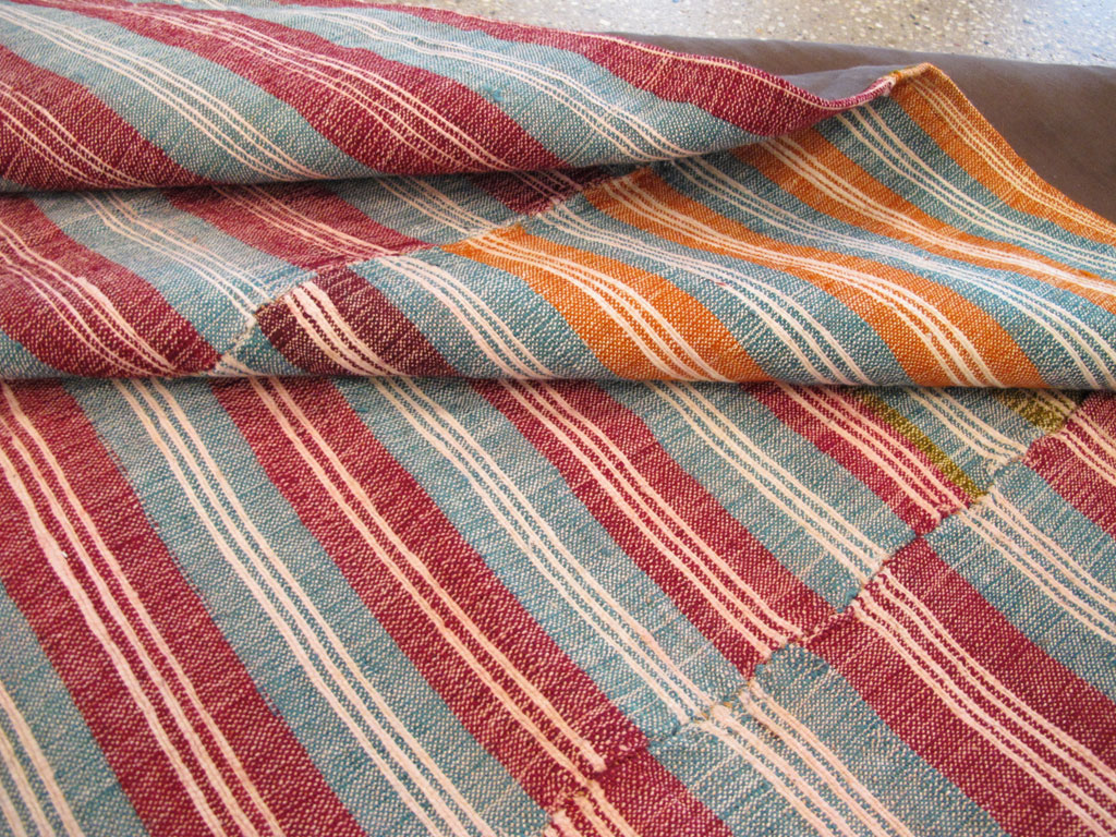 Vintage Turkish Flatweave Kilim Accent Rug, No.27267 - Gss