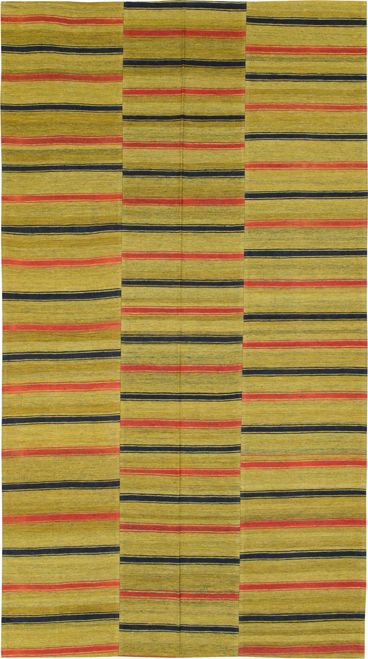 Vintage Turkish Flatweave Kilim Accent Rug, No.27268 - Gss