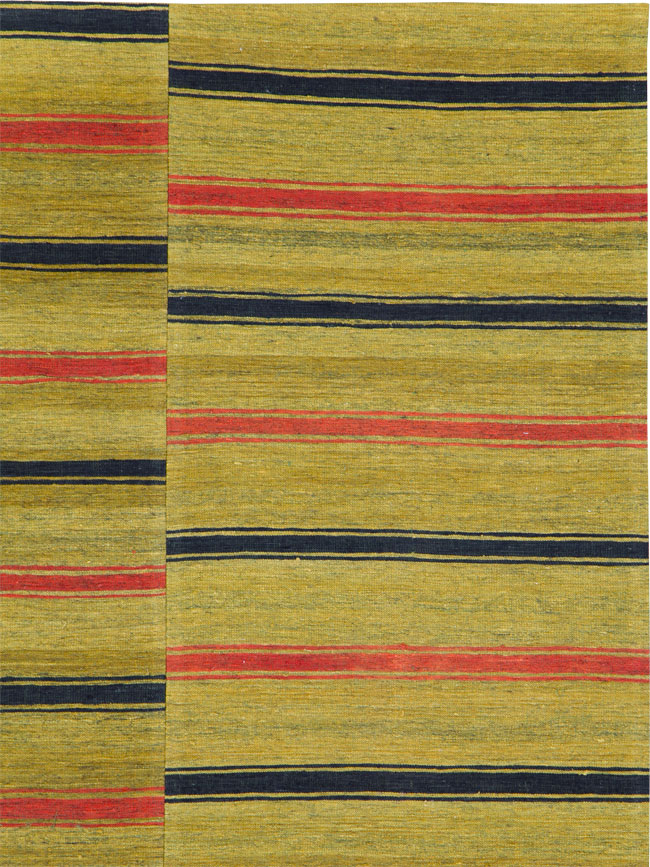 Vintage Turkish Flatweave Kilim Accent Rug, No.27268 - Gss