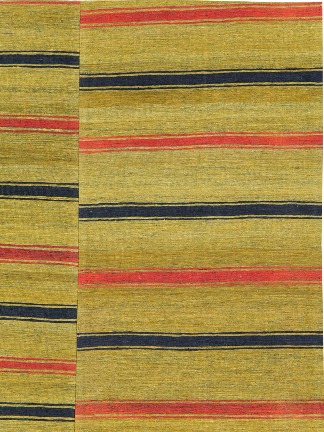 Vintage Turkish Flatweave Kilim Accent Rug, No.27268 - Gss