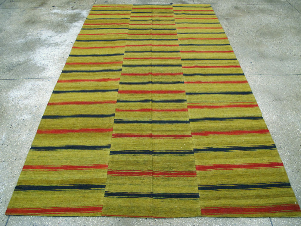 Vintage Turkish Flatweave Kilim Accent Rug, No.27268 - Gss